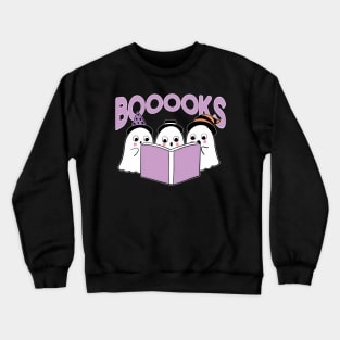 Halloween Books Librarian English Teacher Reader Reading Crewneck Sweatshirt